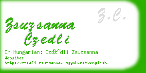 zsuzsanna czedli business card